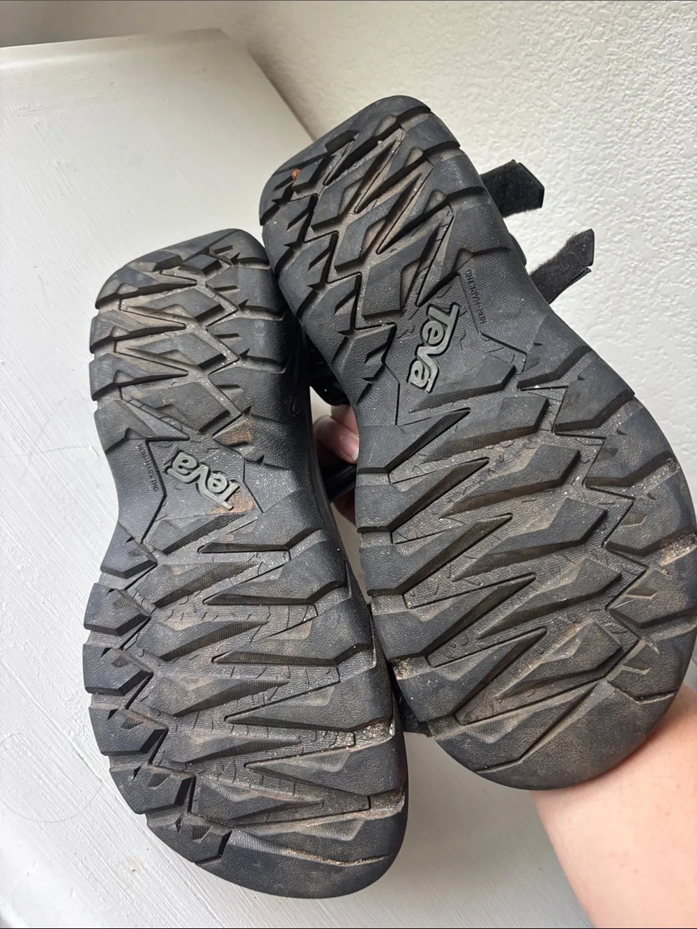 Teva Black Gray Adjustable Strap Sport Sandals
